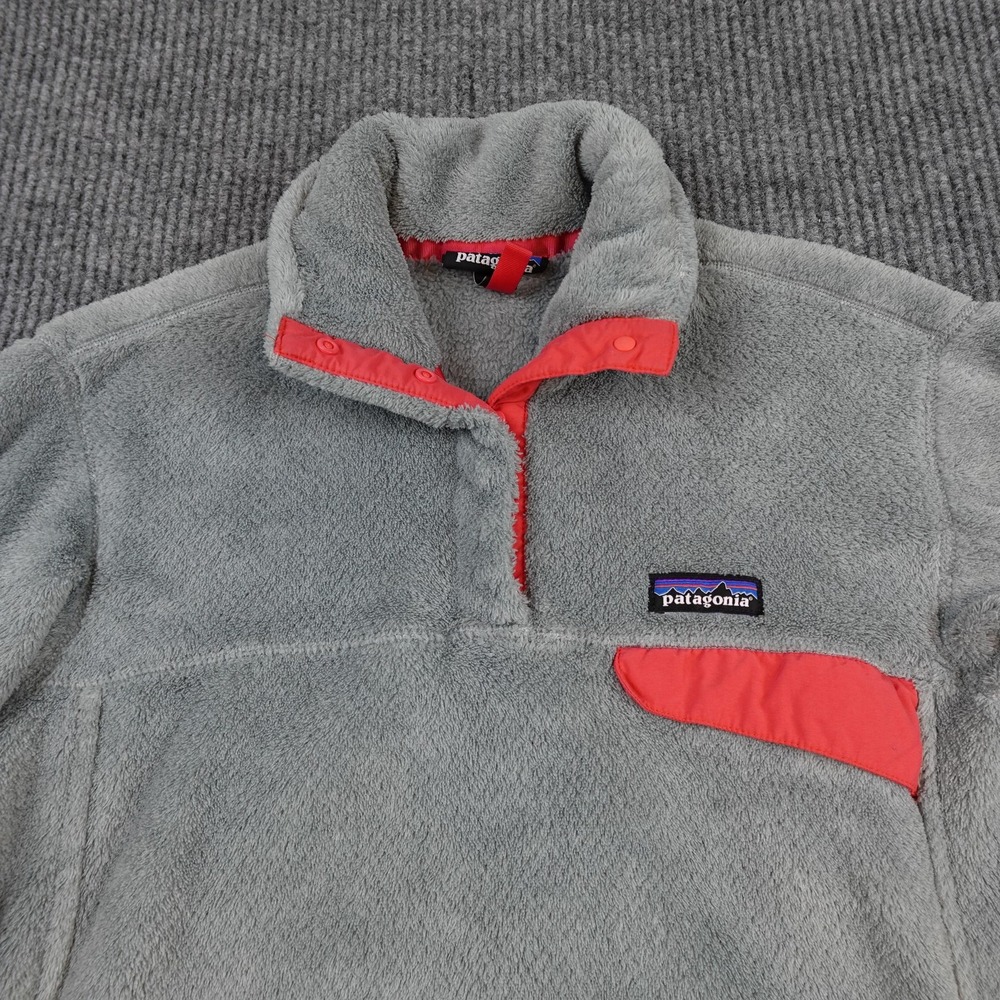 Patagonia Re Tool Snap-T Fleece Jacket Womens Large Gray Pullover Polartec 25442 - Picture 2 of 9